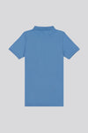 Boys Pique Polo Shirt in Blue Horizon