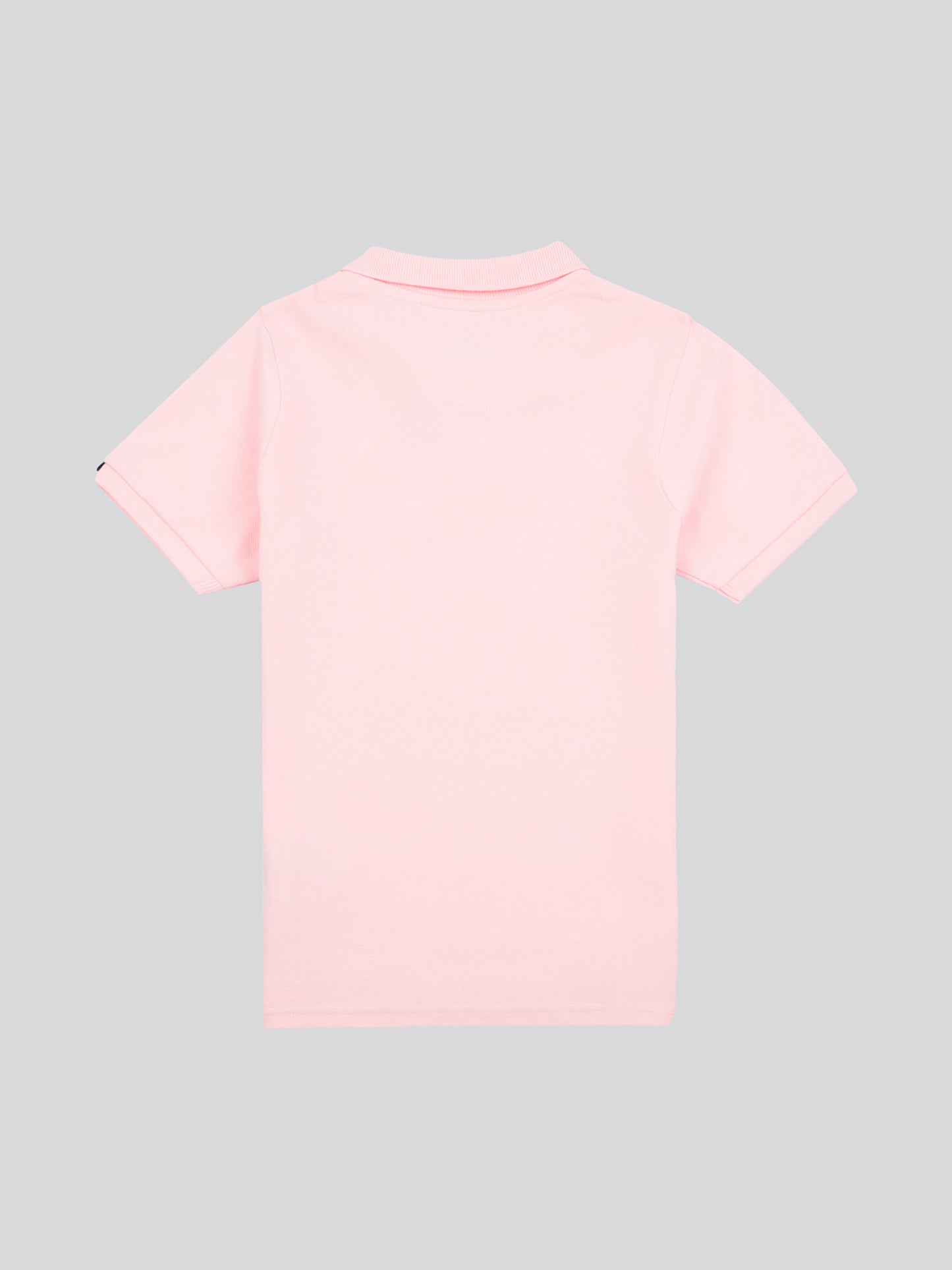 Boys Double Horsemen Polo Shirt in Tickled Pink