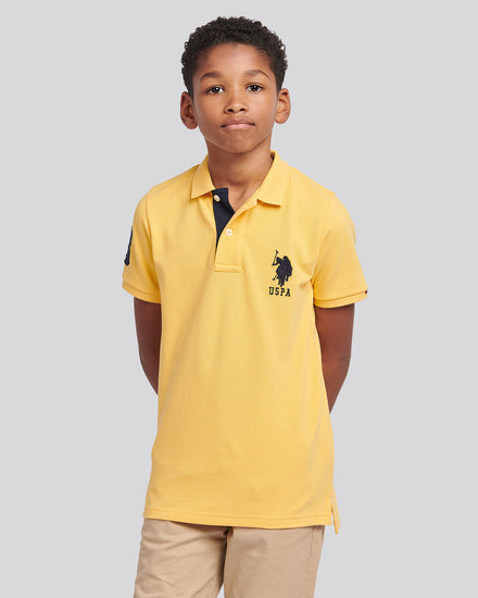 Boys Player 3 Polo Shirt in Sunset Gold