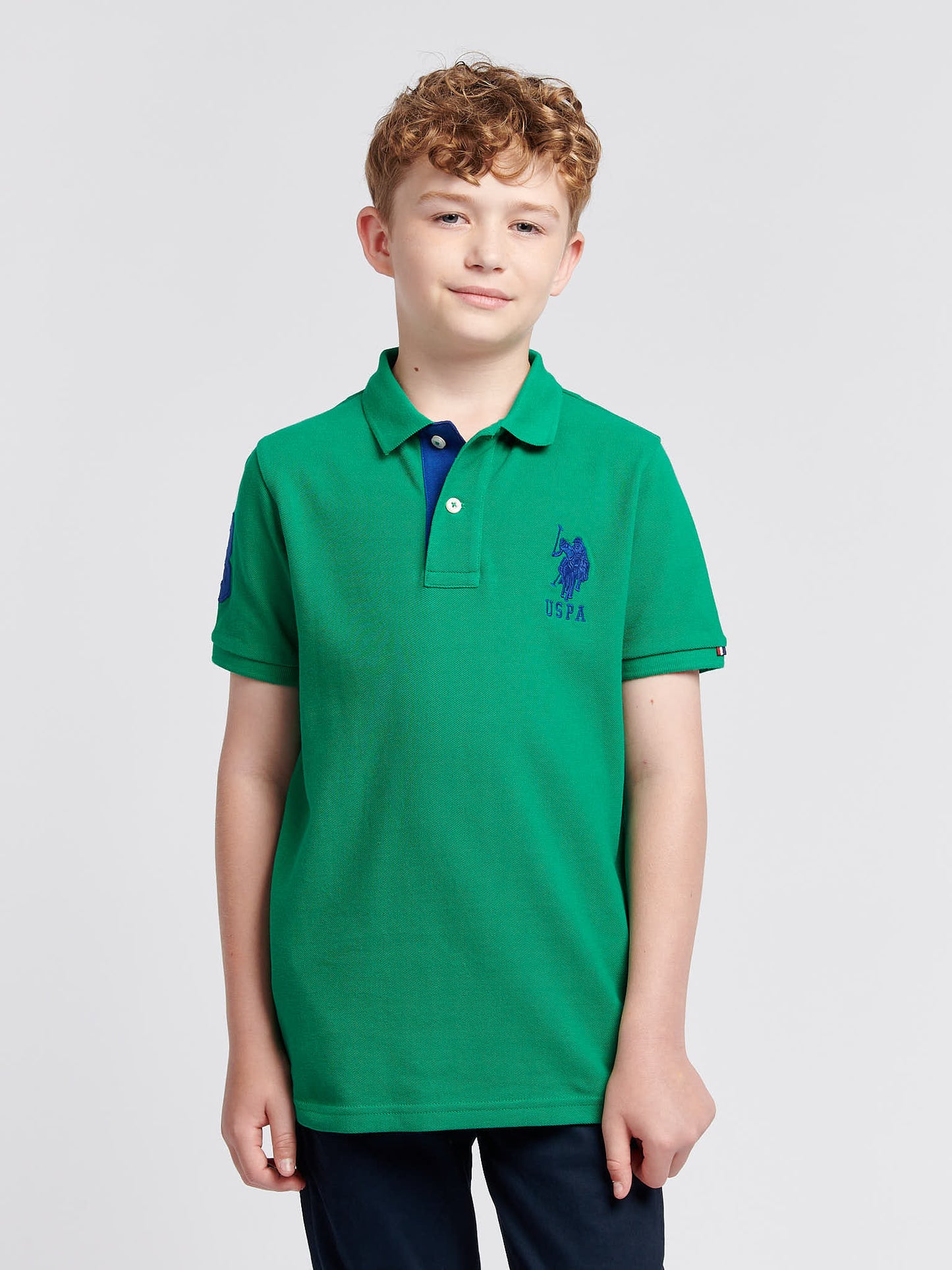 Boys Player 3 Polo Shirt in Lush Meadow