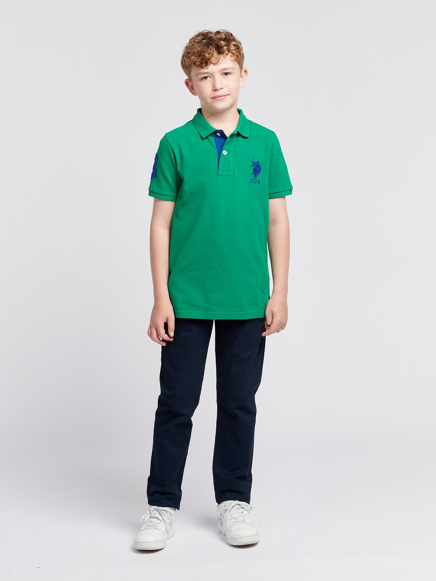 Boys Player 3 Polo Shirt in Lush Meadow