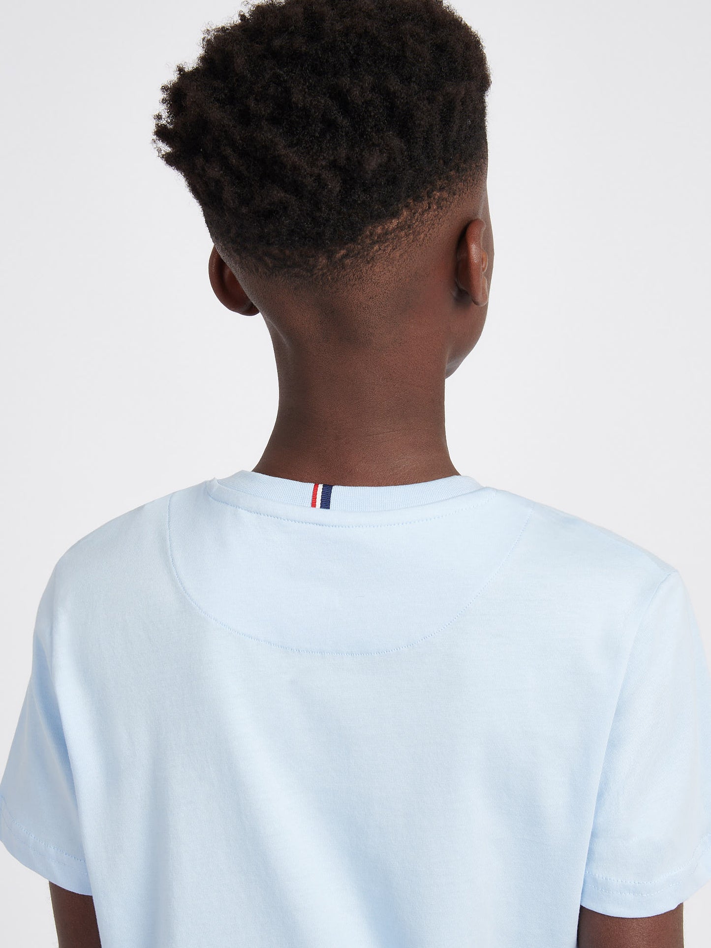 Boys Double Horsemen T- Shirt in Chambray Blue