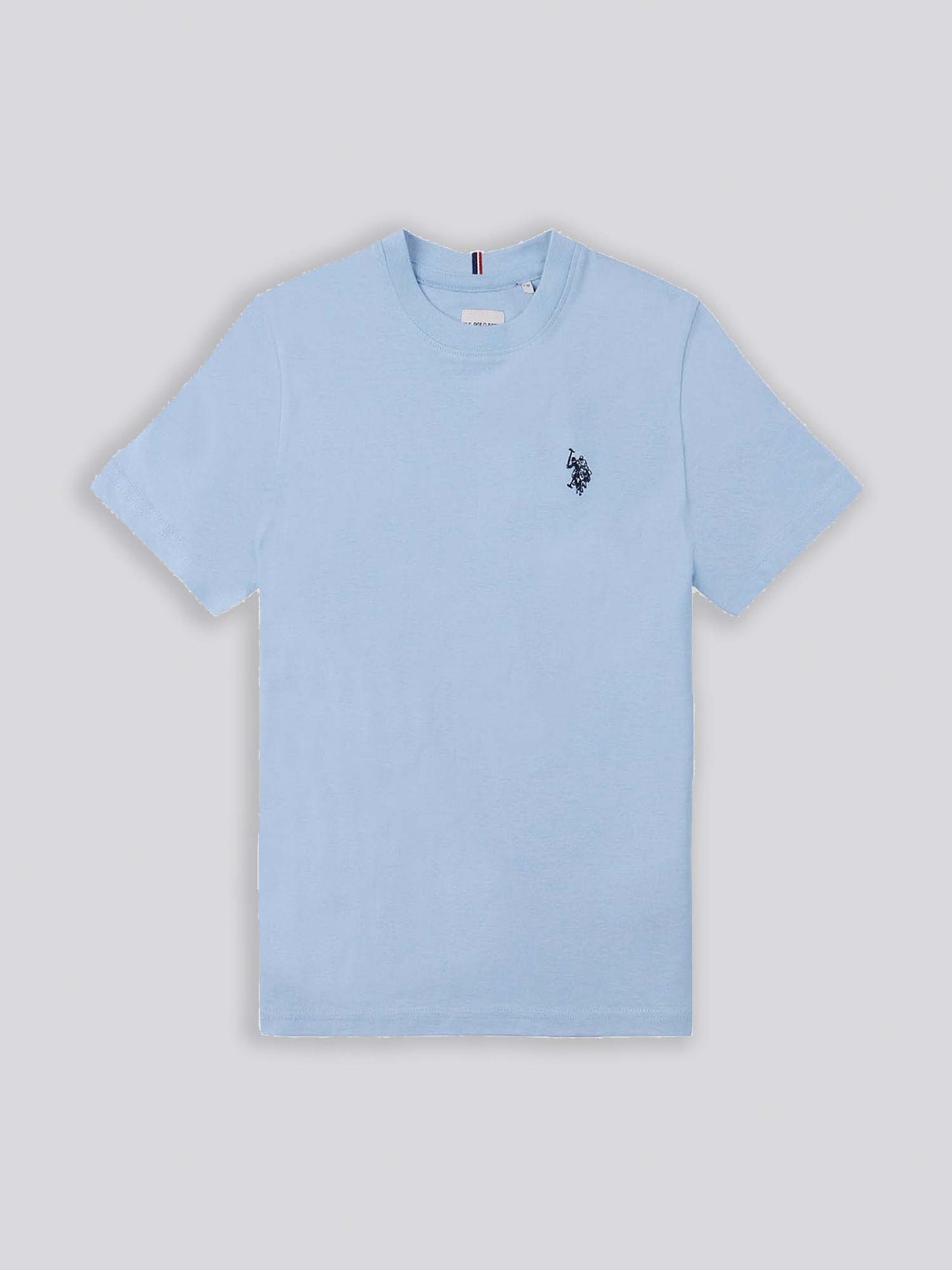 Boys Double Horsemen T- Shirt in Chambray Blue