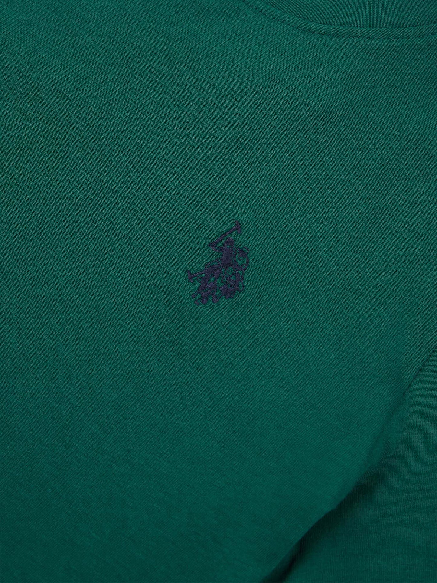 Boys Double Horsemen T- Shirt in Rain Forest