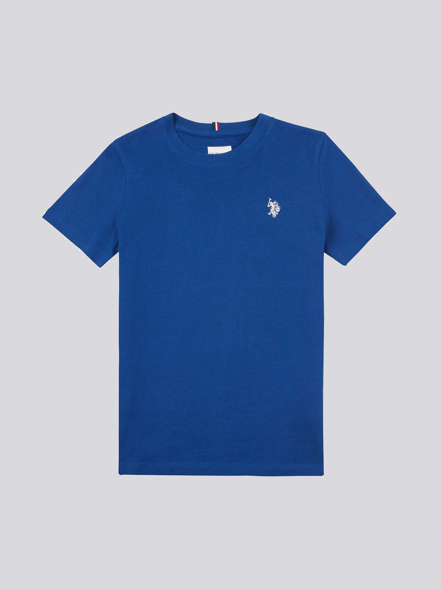 Boys Double Horsemen T- Shirt in Navy Peony