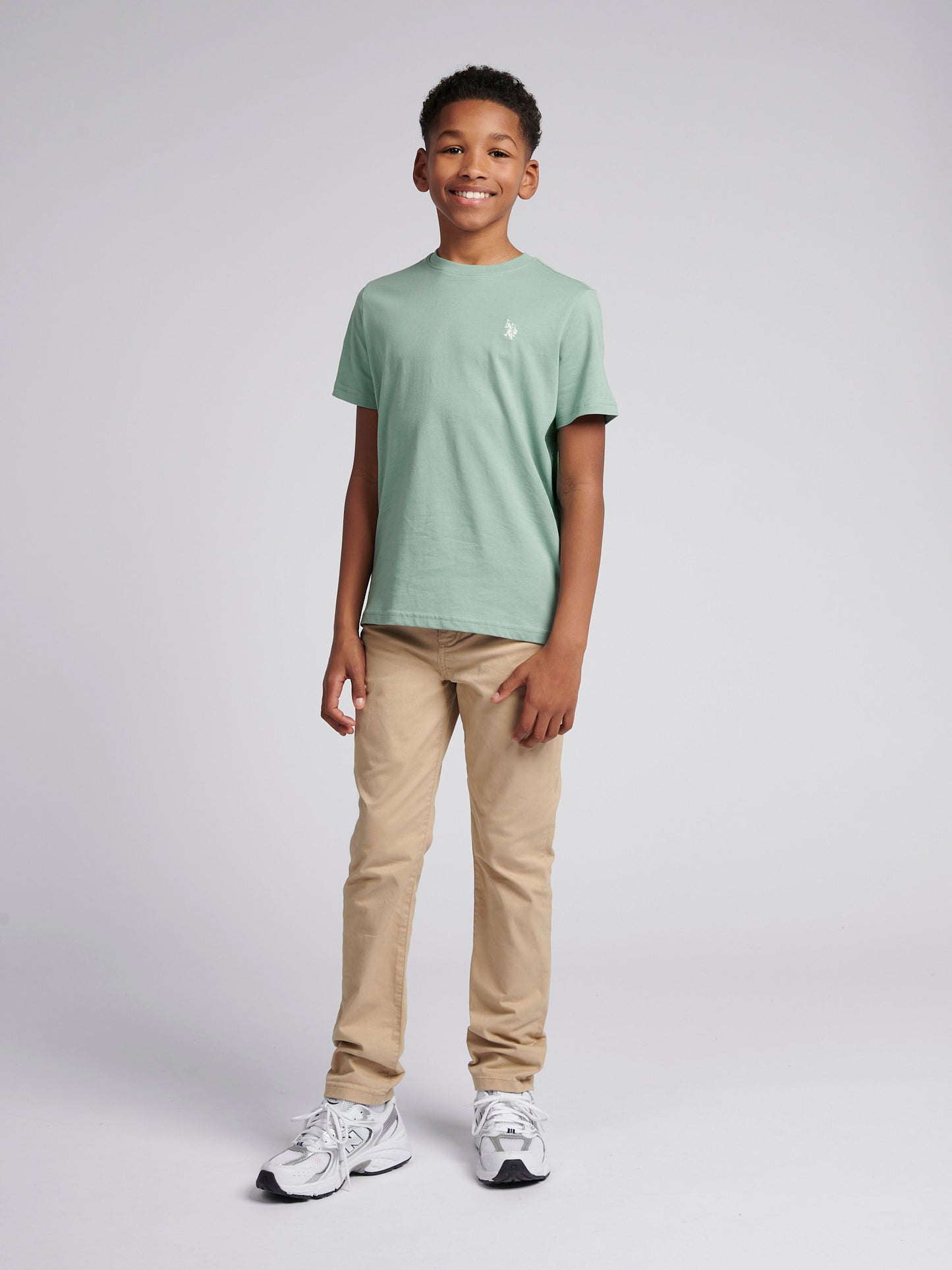 Boys Double Horsemen T- Shirt in Green Bay