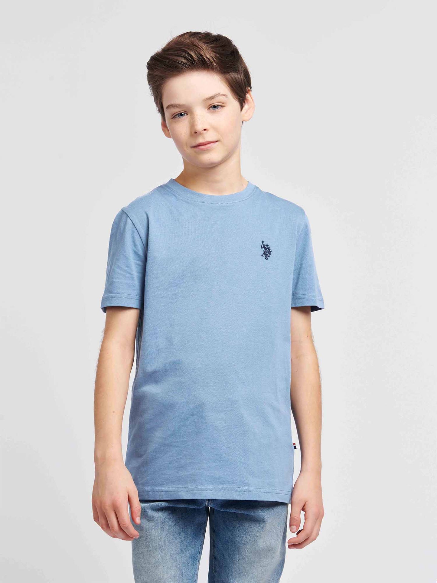 Boys Double Horsemen T- Shirt in Allure