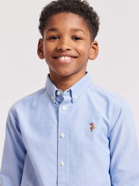 Boys Oxford Shirt in Blue Yonder