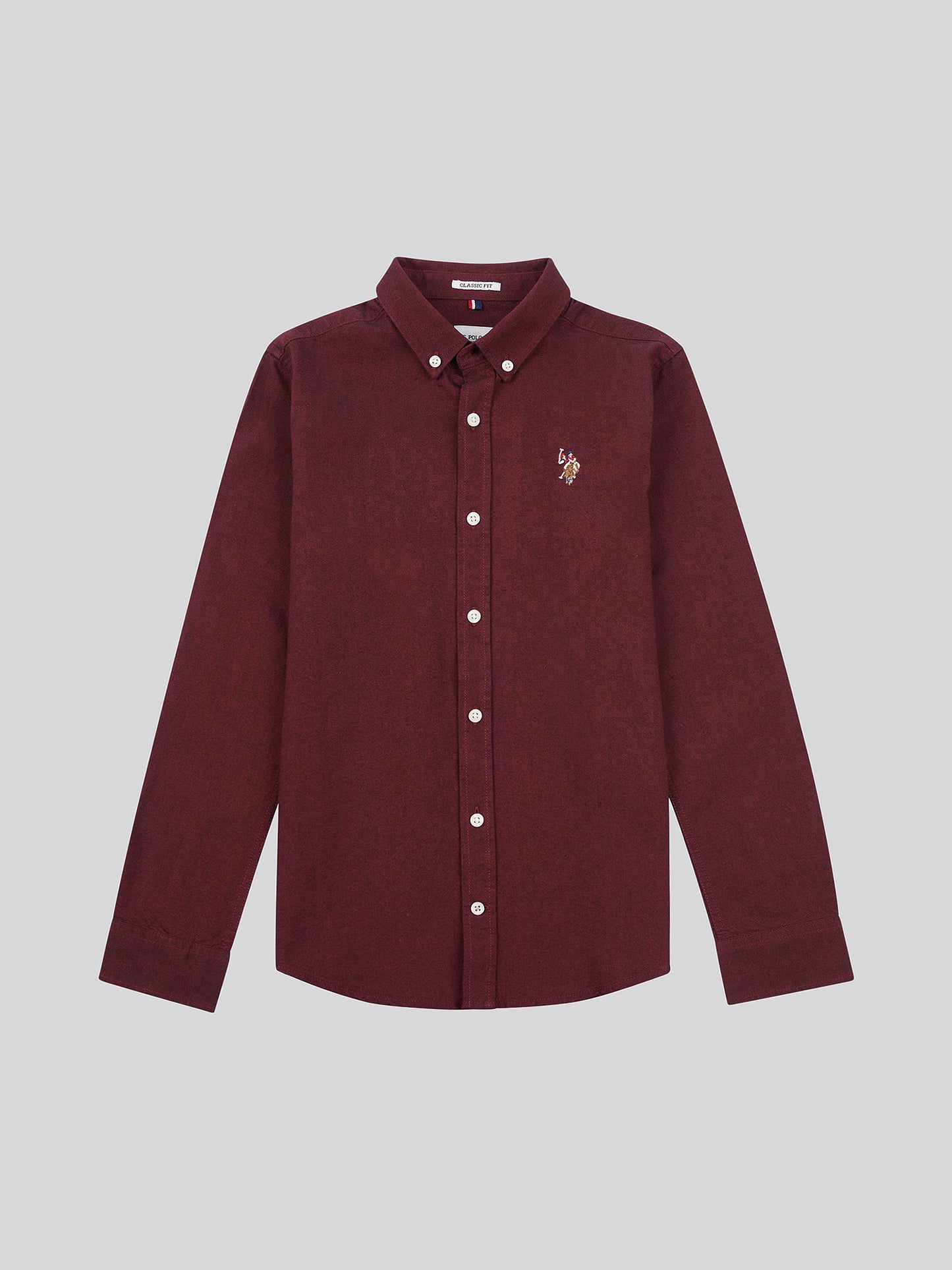 Boys Oxford Shirt in Tibetan Red