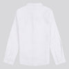 Boys Linen Blend Shirt in White / Harbour Mist DHM