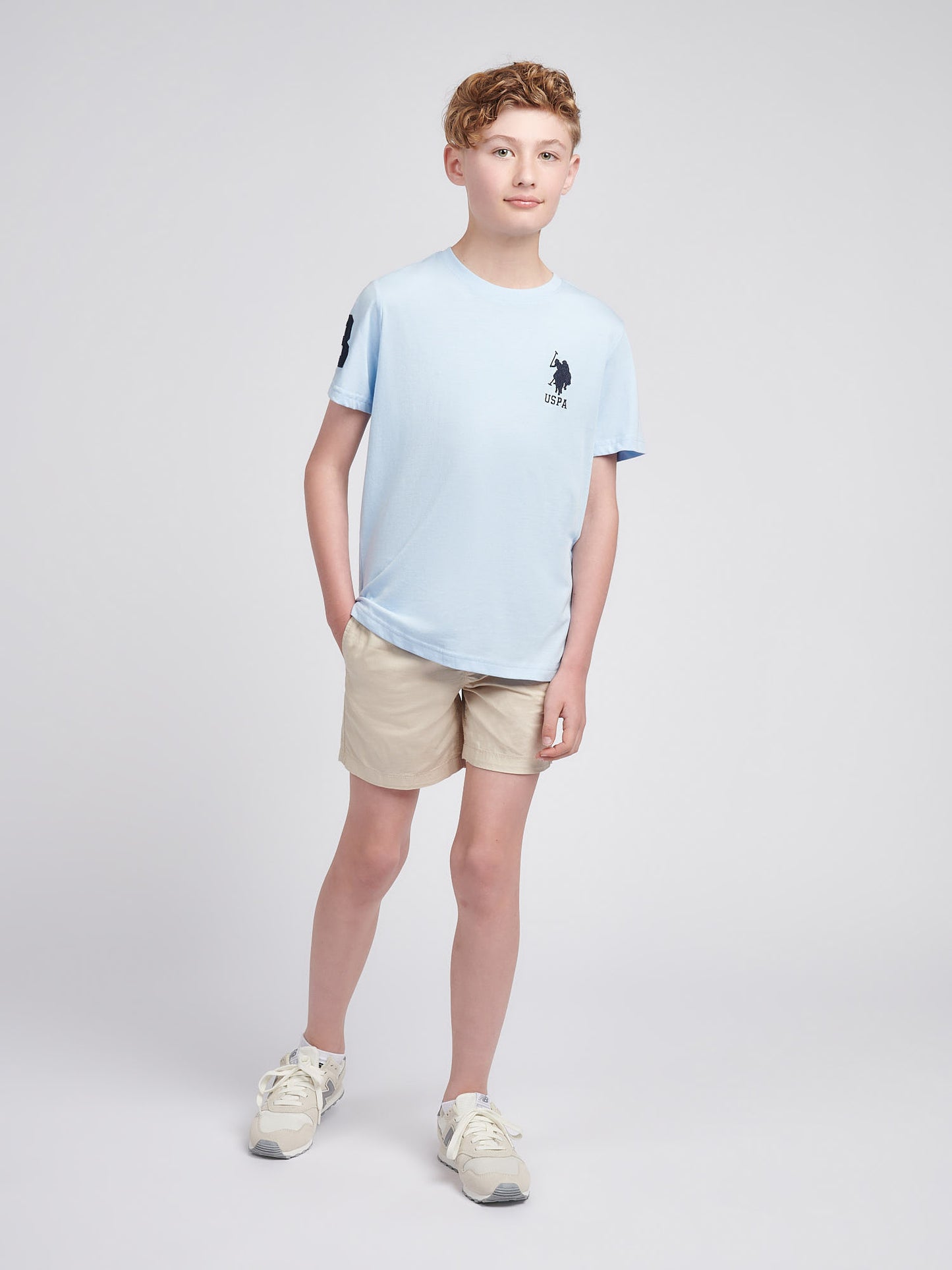 Boys Player 3 T-Shirt in Chambray Blue