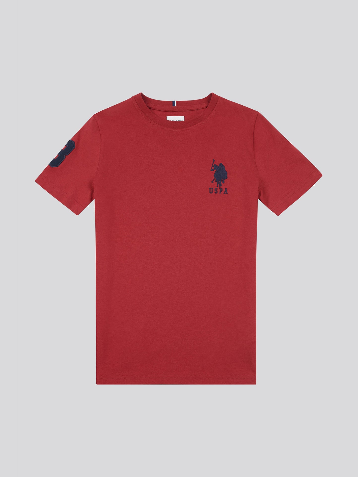 Boys Player 3 T-Shirt in Tibetan Red