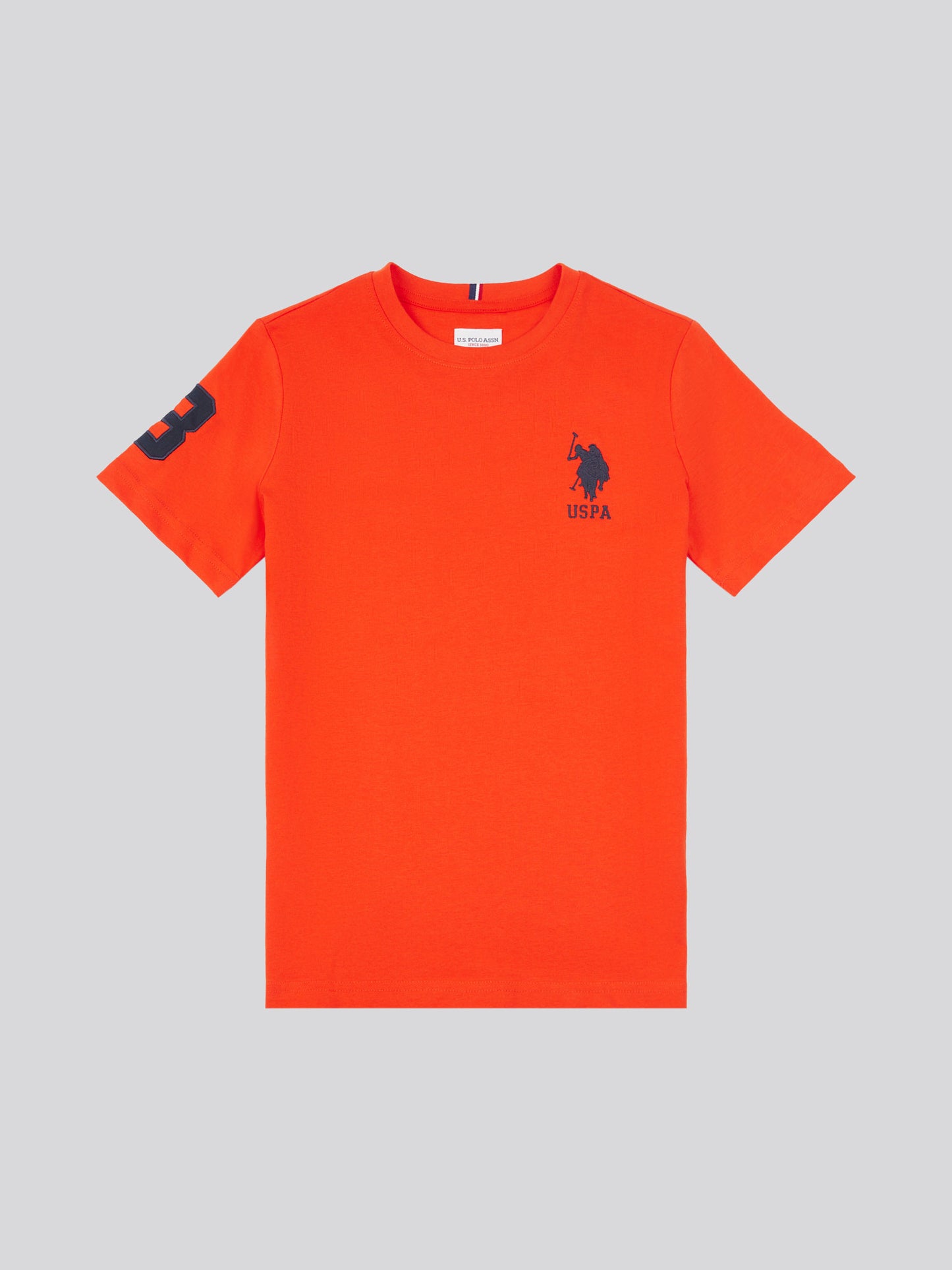 Boys Player 3 T-Shirt in Tangerine Tango