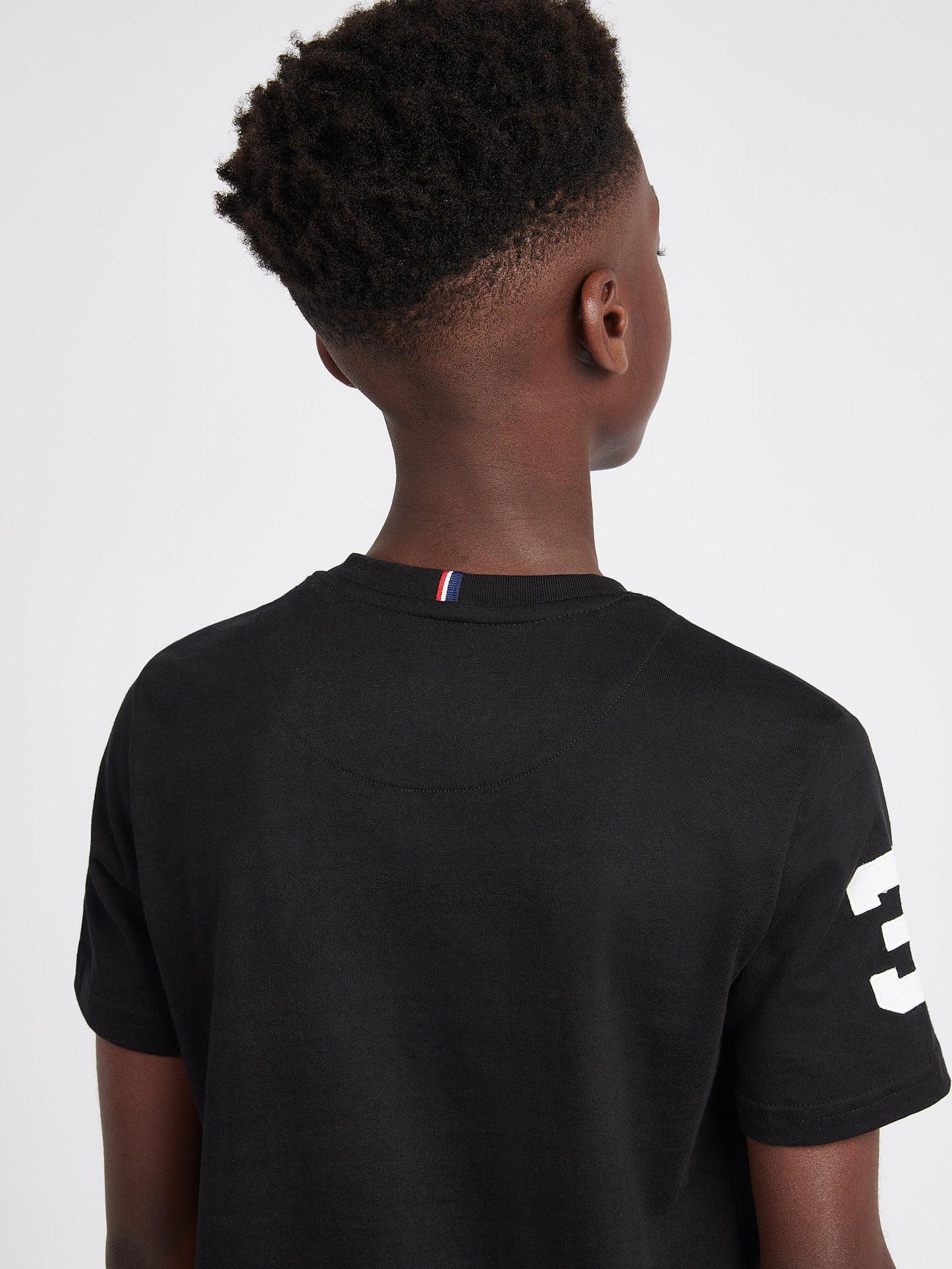 Boys Player 3 T-Shirt in Black Bright White DHM