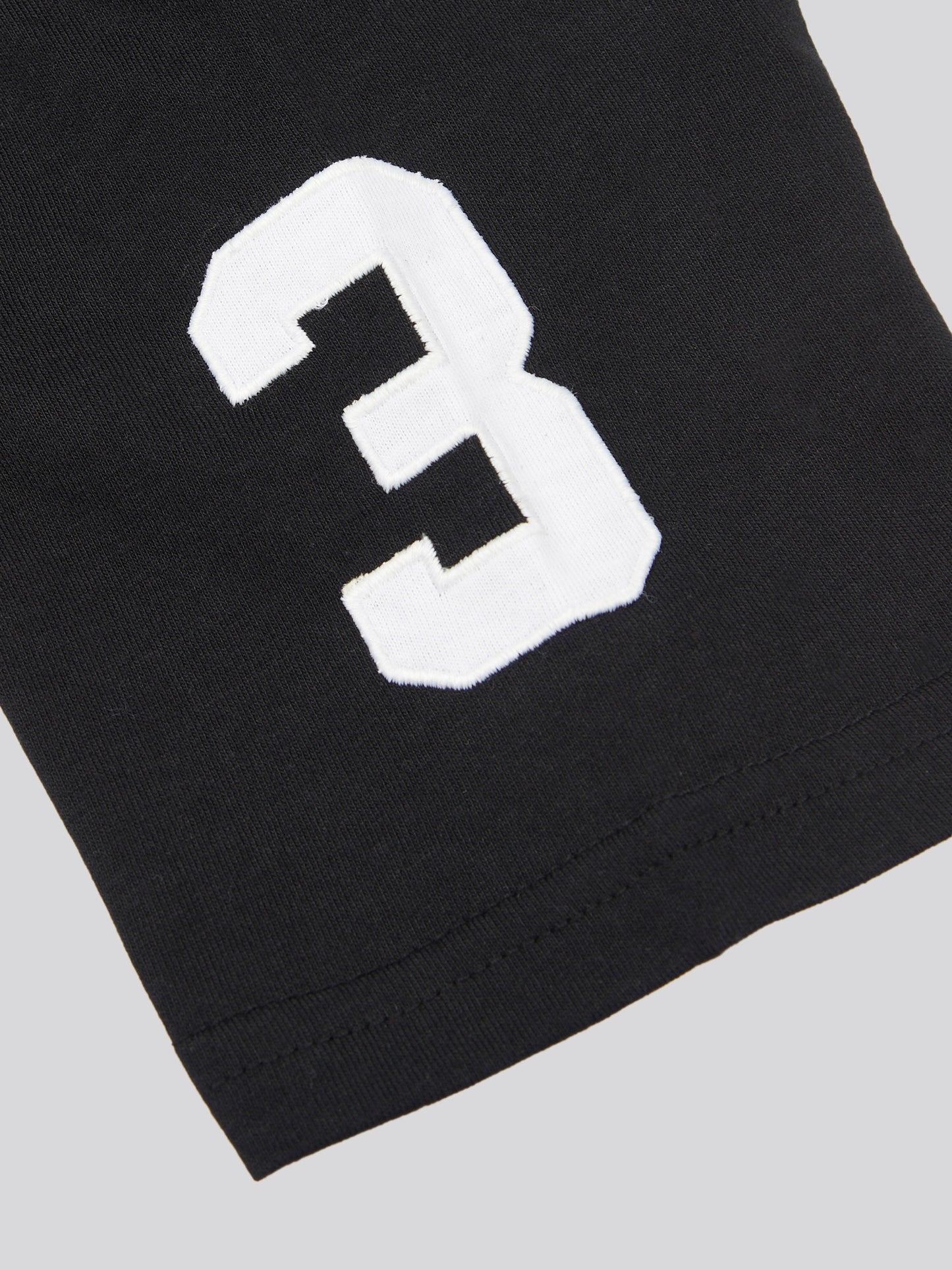 Boys Player 3 T-Shirt in Black Bright White DHM