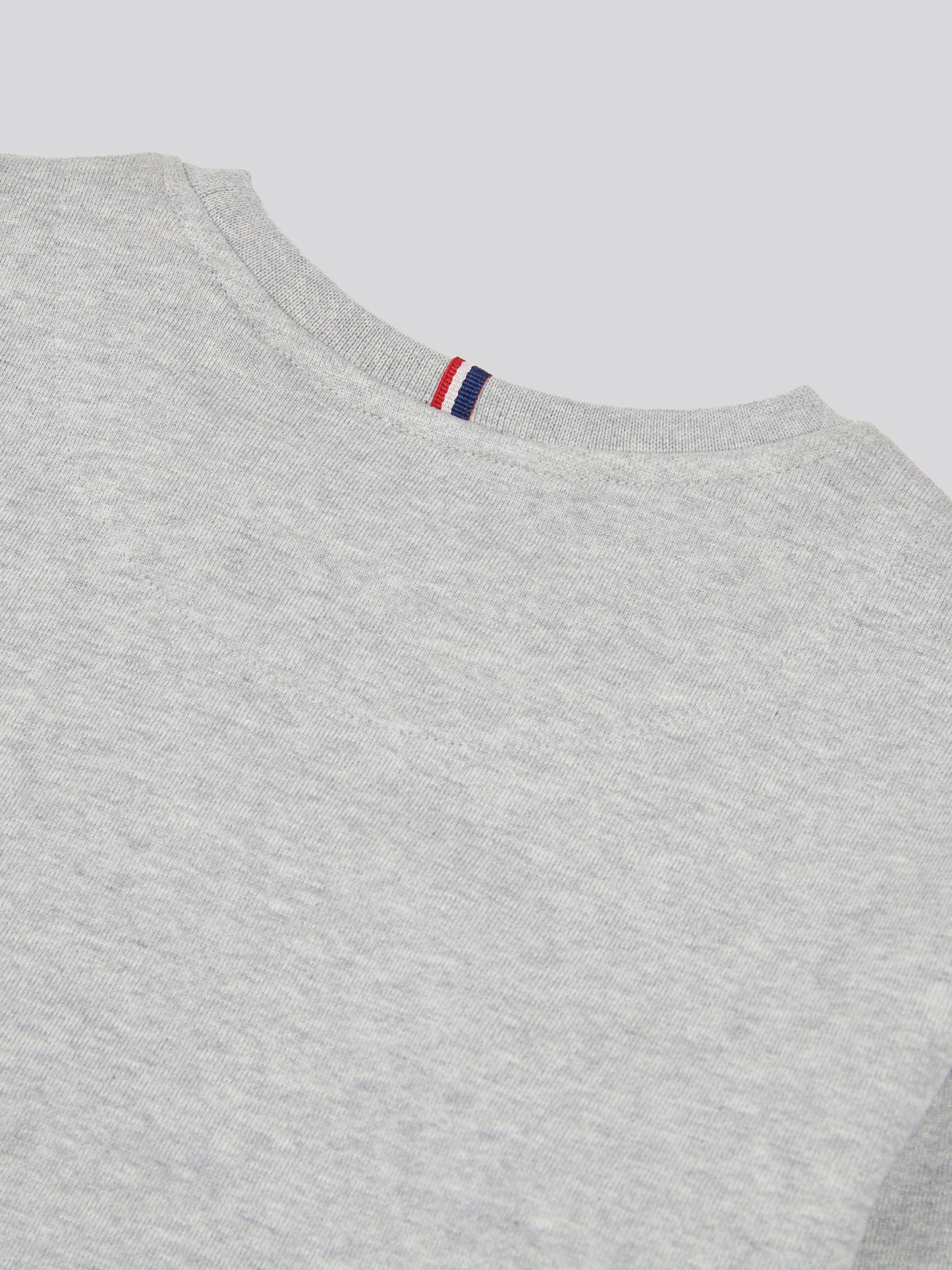 Boys Double Horsemen Crew in Mid Grey Marl