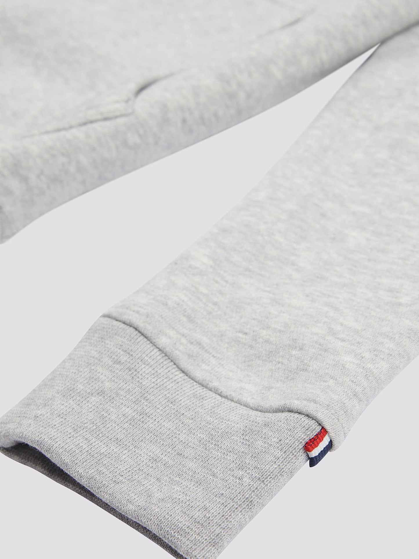 Boys Double Horsemen Brush Back Hoodie in Mid Grey Marl