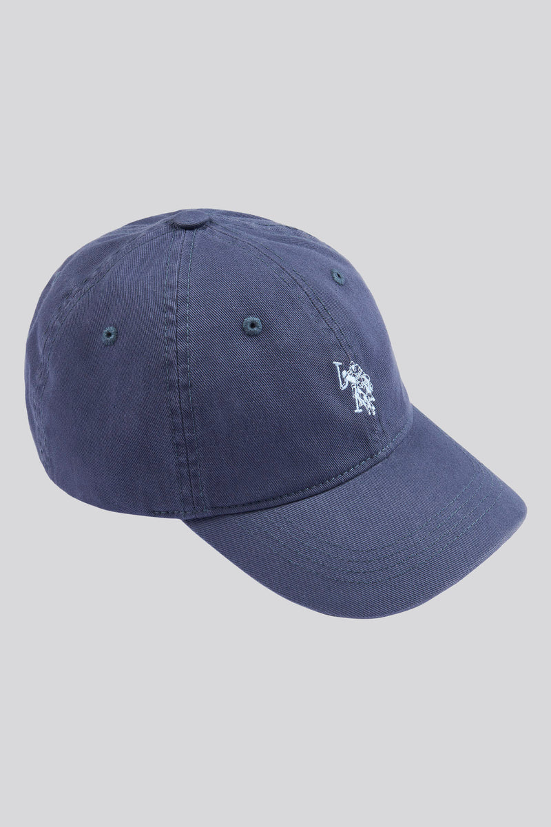 Boys Washed Canvas Cap in Blue Horizon