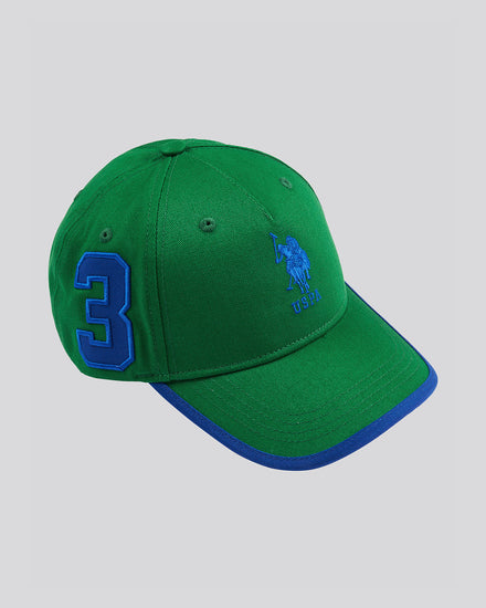 Boys Player 3 Baseball Cap in Lush Meadow
