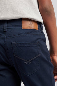 Boys 5 Pocket Trouser in Dark Sapphire Navy / Moonlight Blue DHM