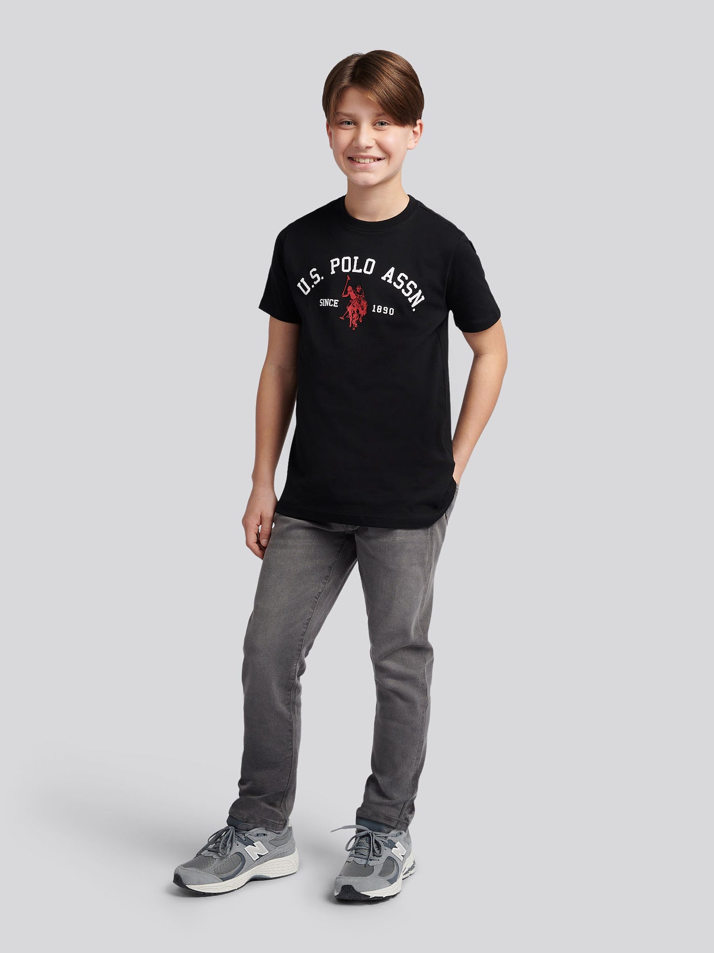 Boys Classic Fit Jean in Grey Wash