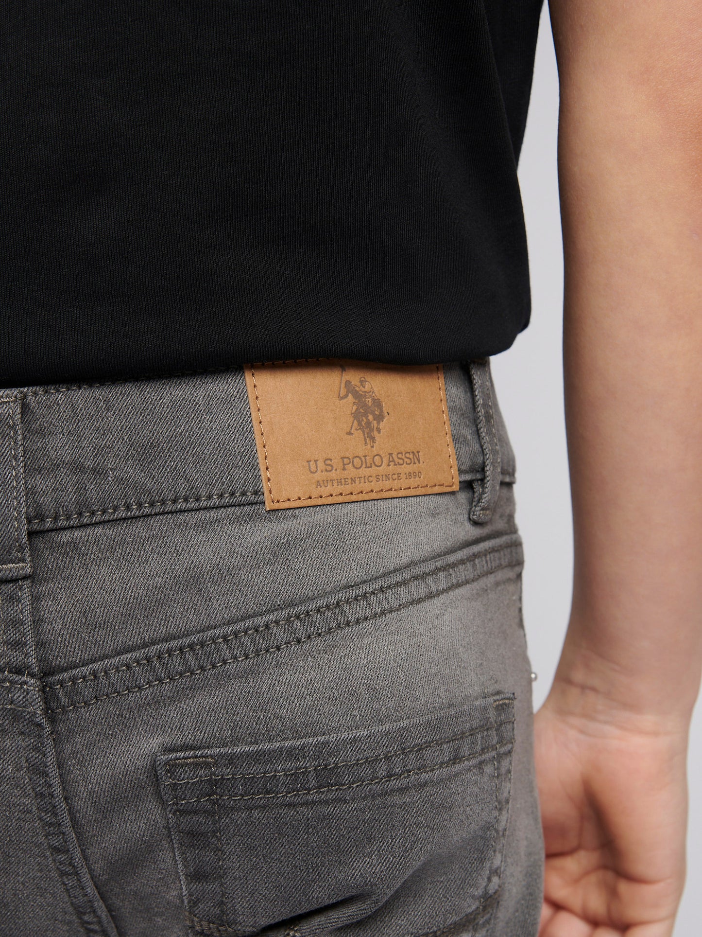 Boys Classic Fit Jean in Grey Wash