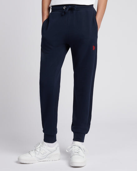 Boys Double Horsemen Jogger in Dark Sapphire Navy / Haute Red DHM
