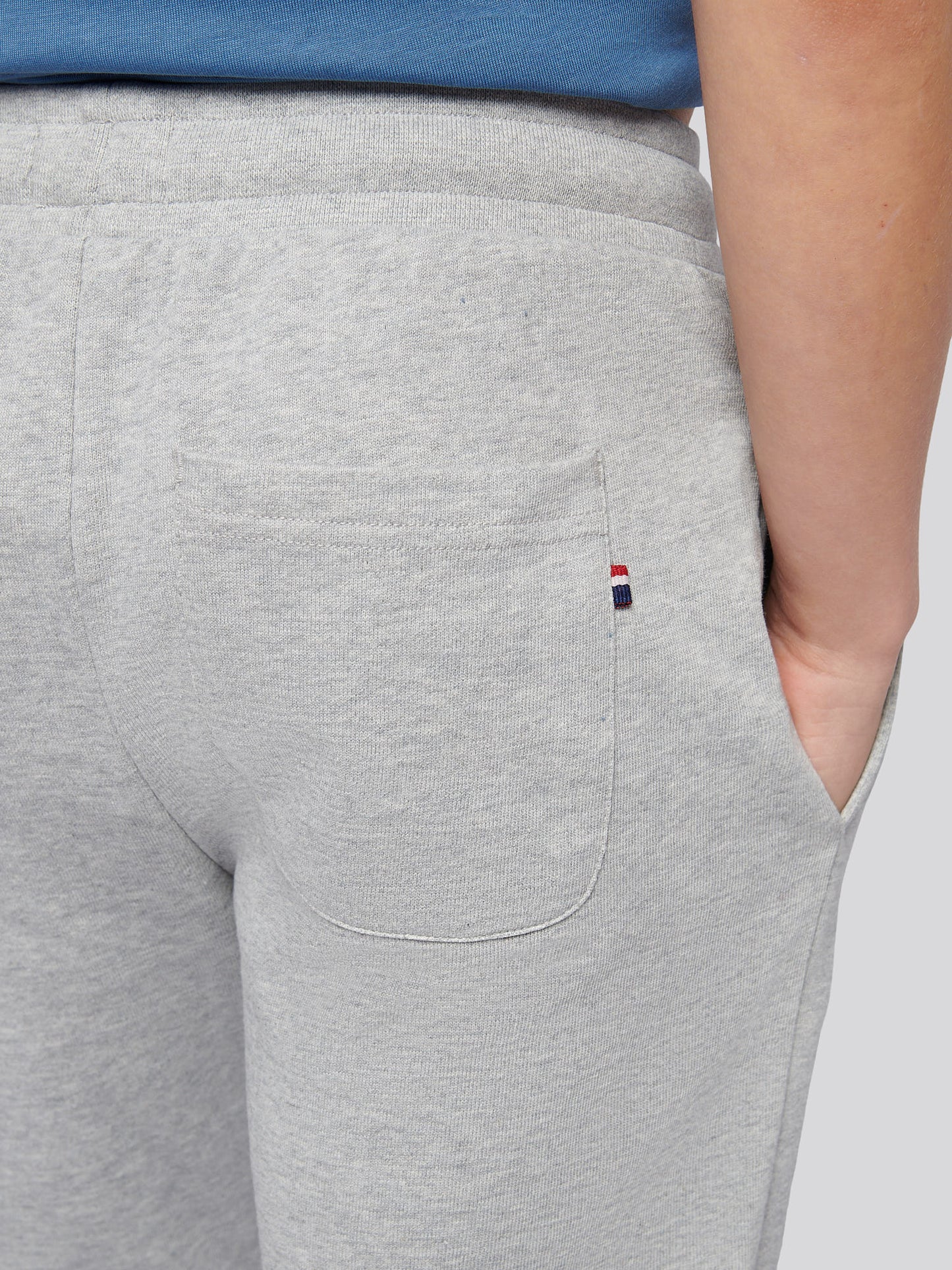 Boys Double Horsemen Jogger in Mid Grey Marl