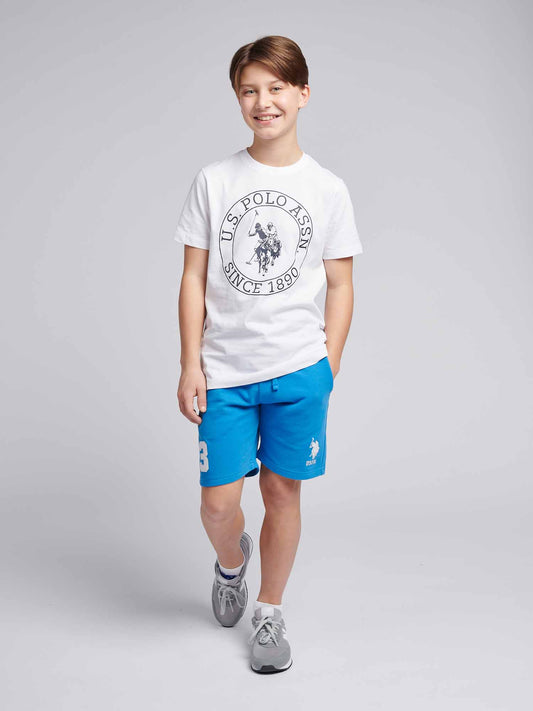 Boys Player 3 Sweat Short in Campanula