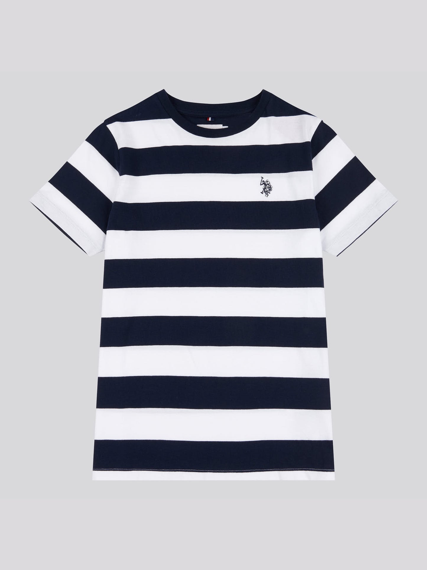 Boys Classic Stripe T-Shirt in Dark Sapphire Navy