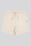 Boys Linen Blend Deck Shorts in French Oak