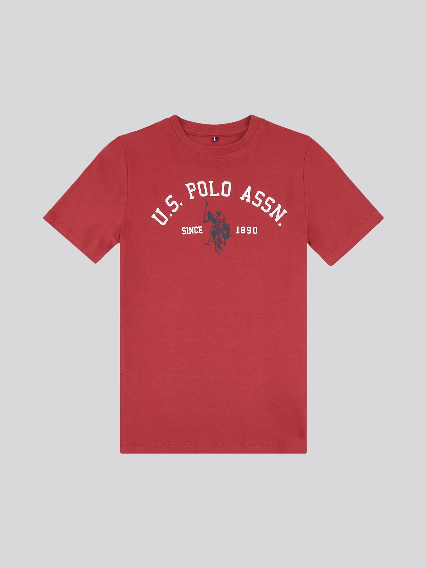 Boys Signature Arch T-Shirt in Tibetan Red