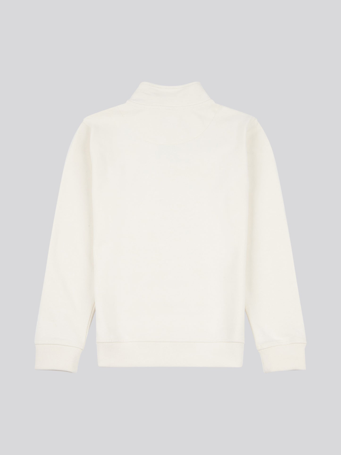 Boys Double Horsemen 1/4 Zip in Whisper White