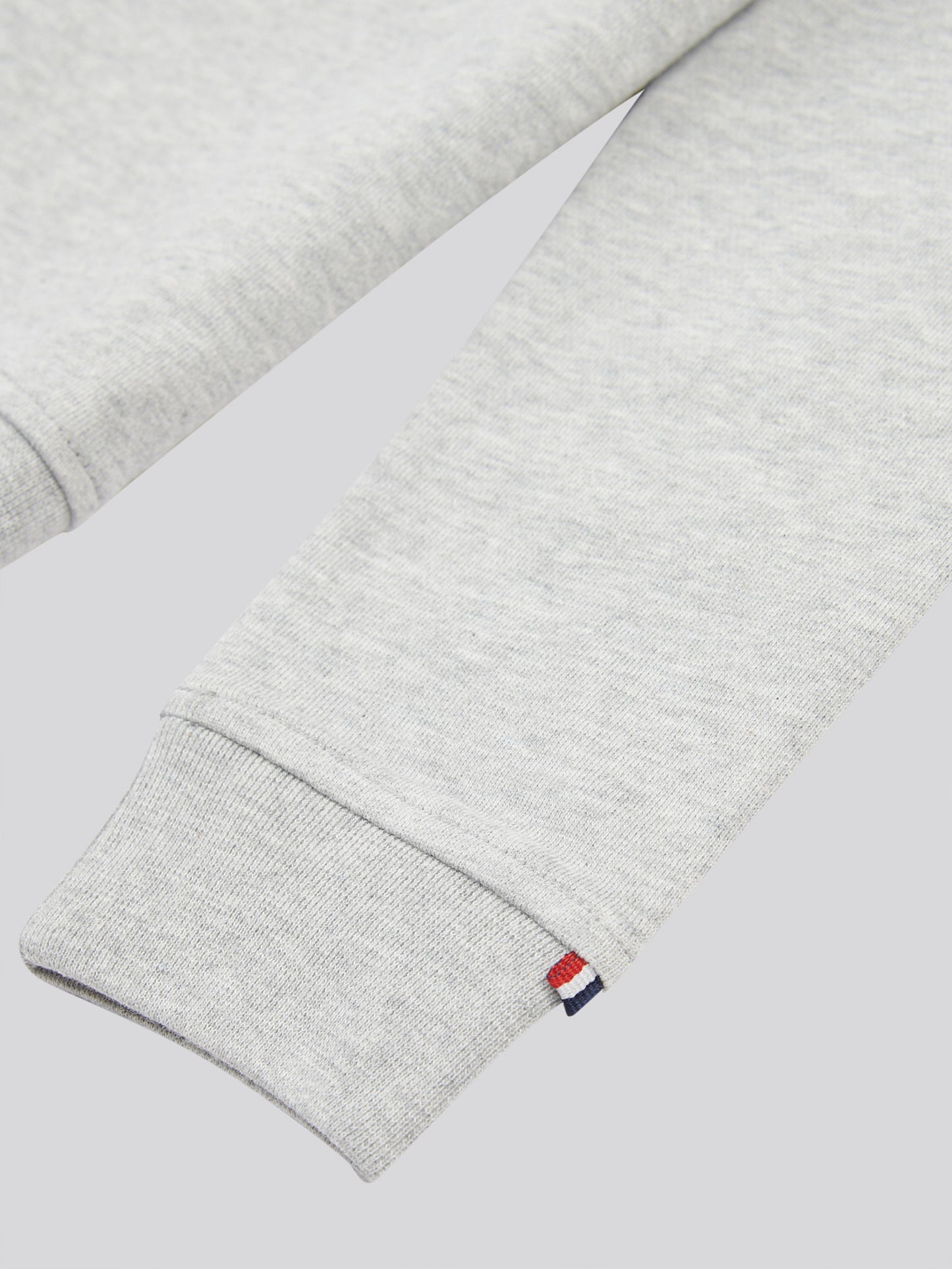 Boys Double Horsemen 1/4 Zip in Mid Grey Marl