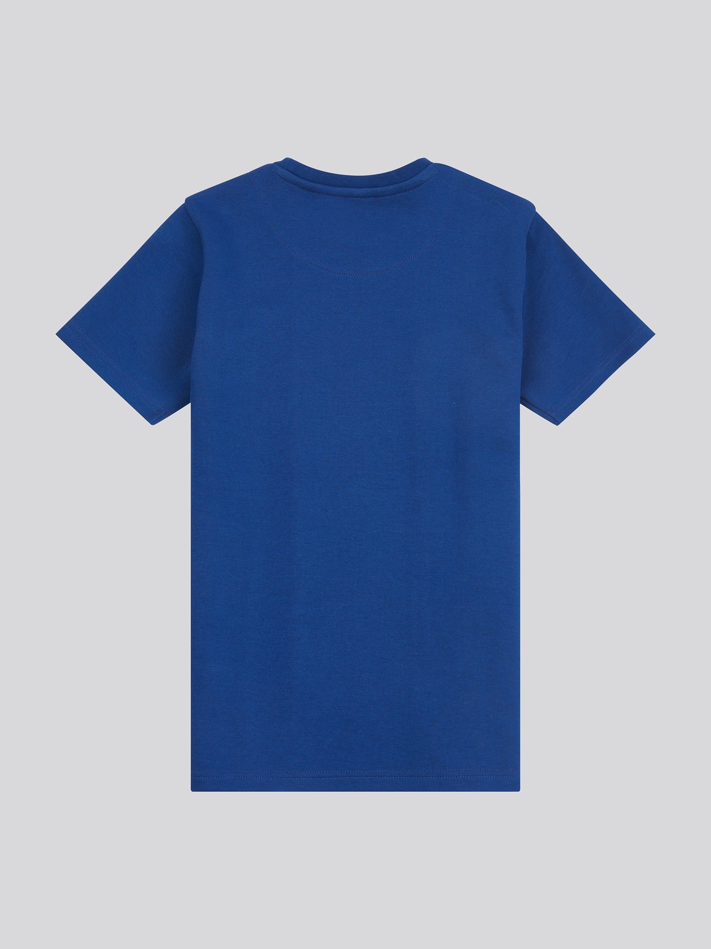 Boys Piped Interlock T-Shirt in Navy Peony