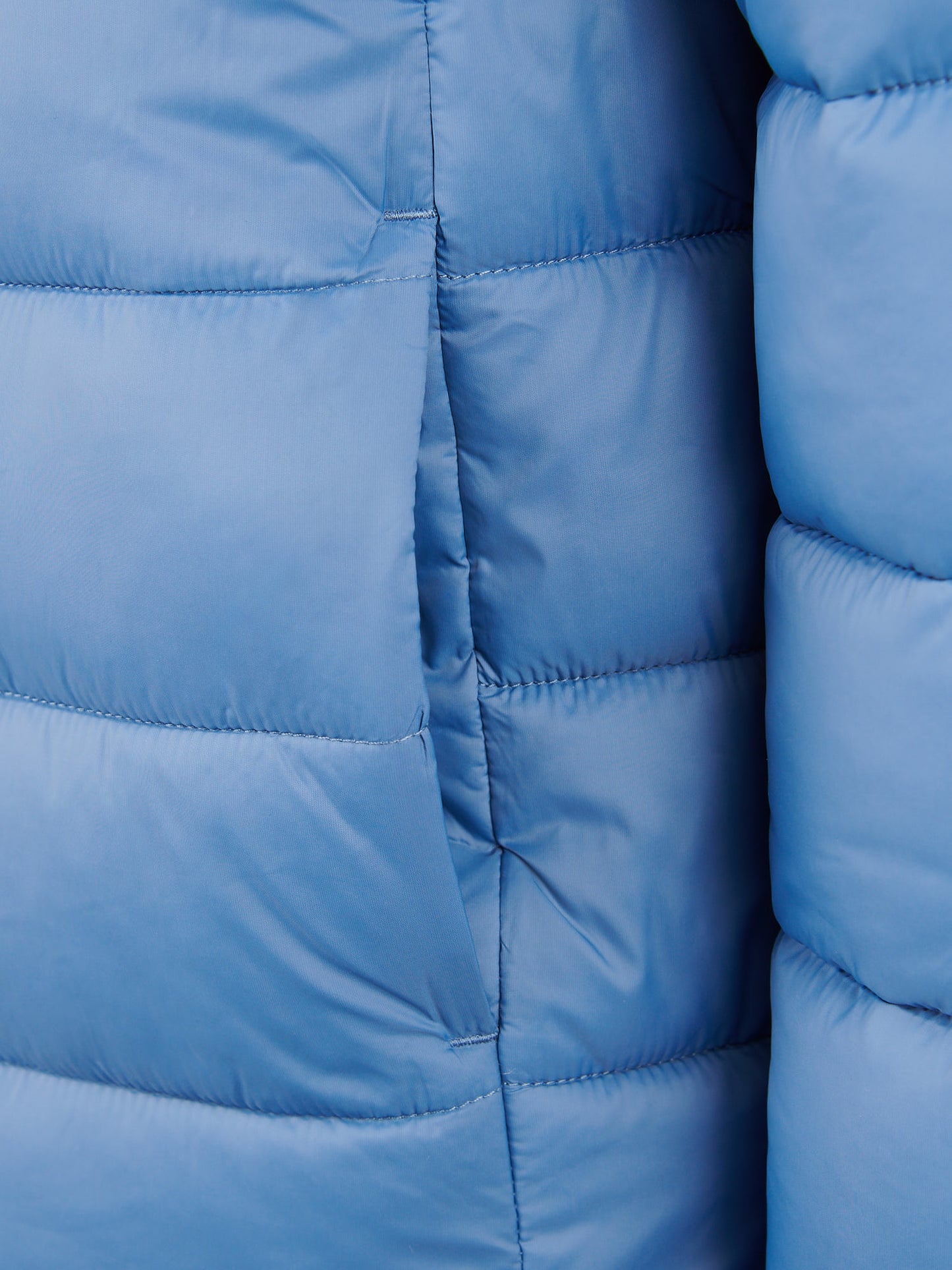 Boys Hooded Quilted Jacket in Blue Horizon