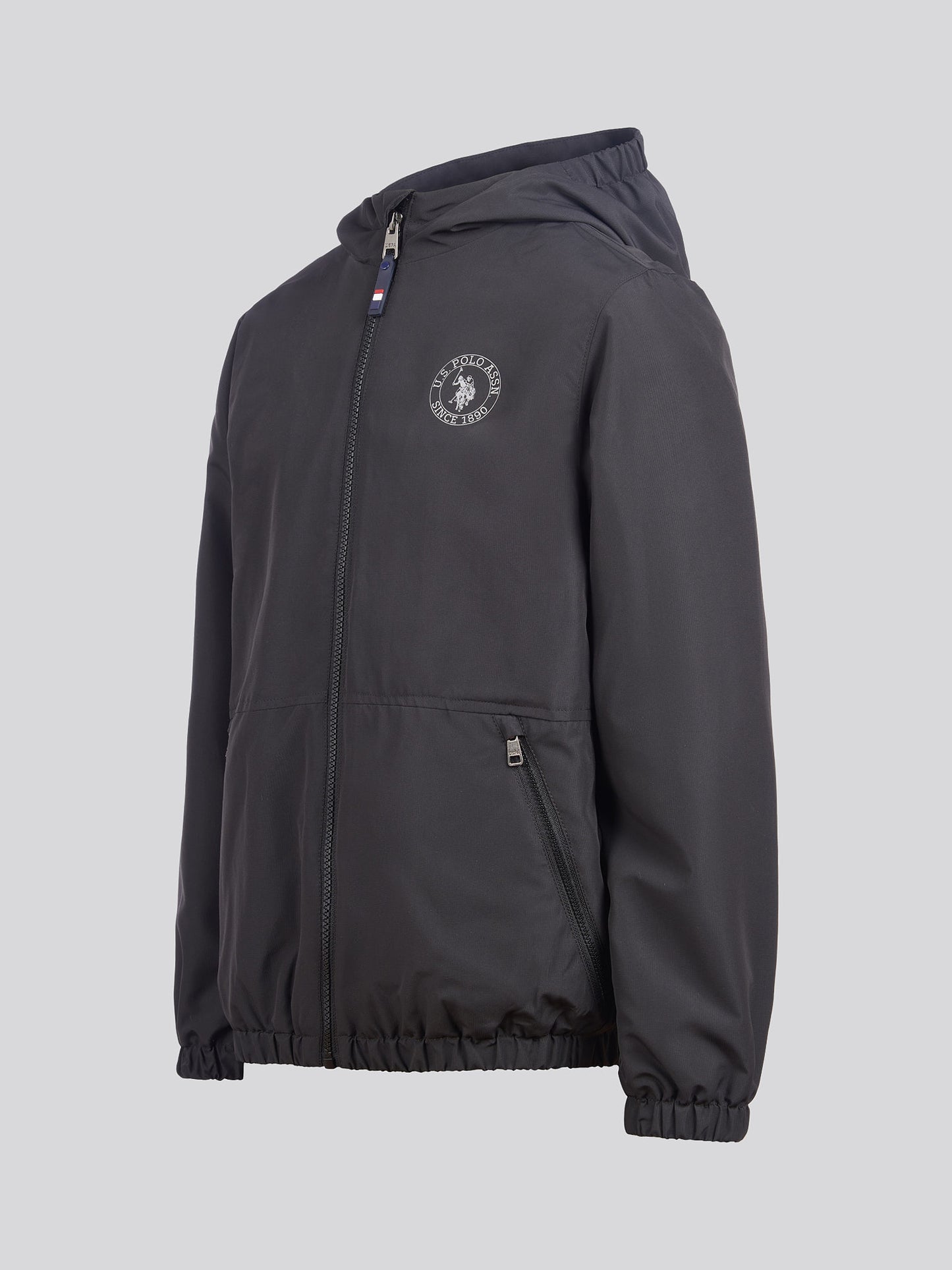 Boys Fleece Lined Windcheater in Black