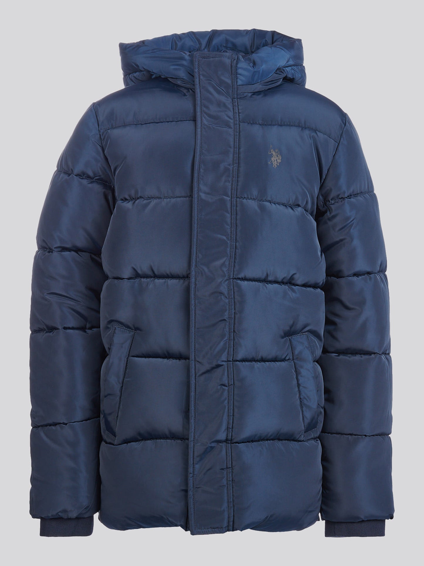 Boys Heavy Puffer Coat in Dark Sapphire Navy