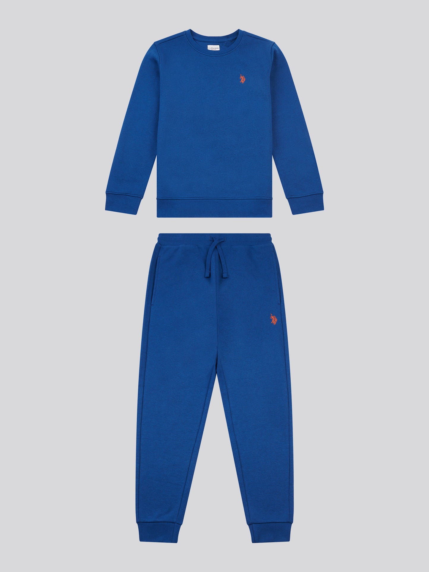 Boys Double Horsemen Crew & Jogger Set in Navy Peony