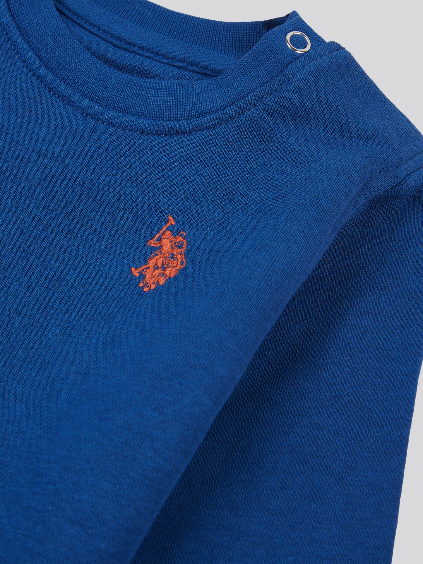 Boys Double Horsemen Crew & Jogger Set in Navy Peony