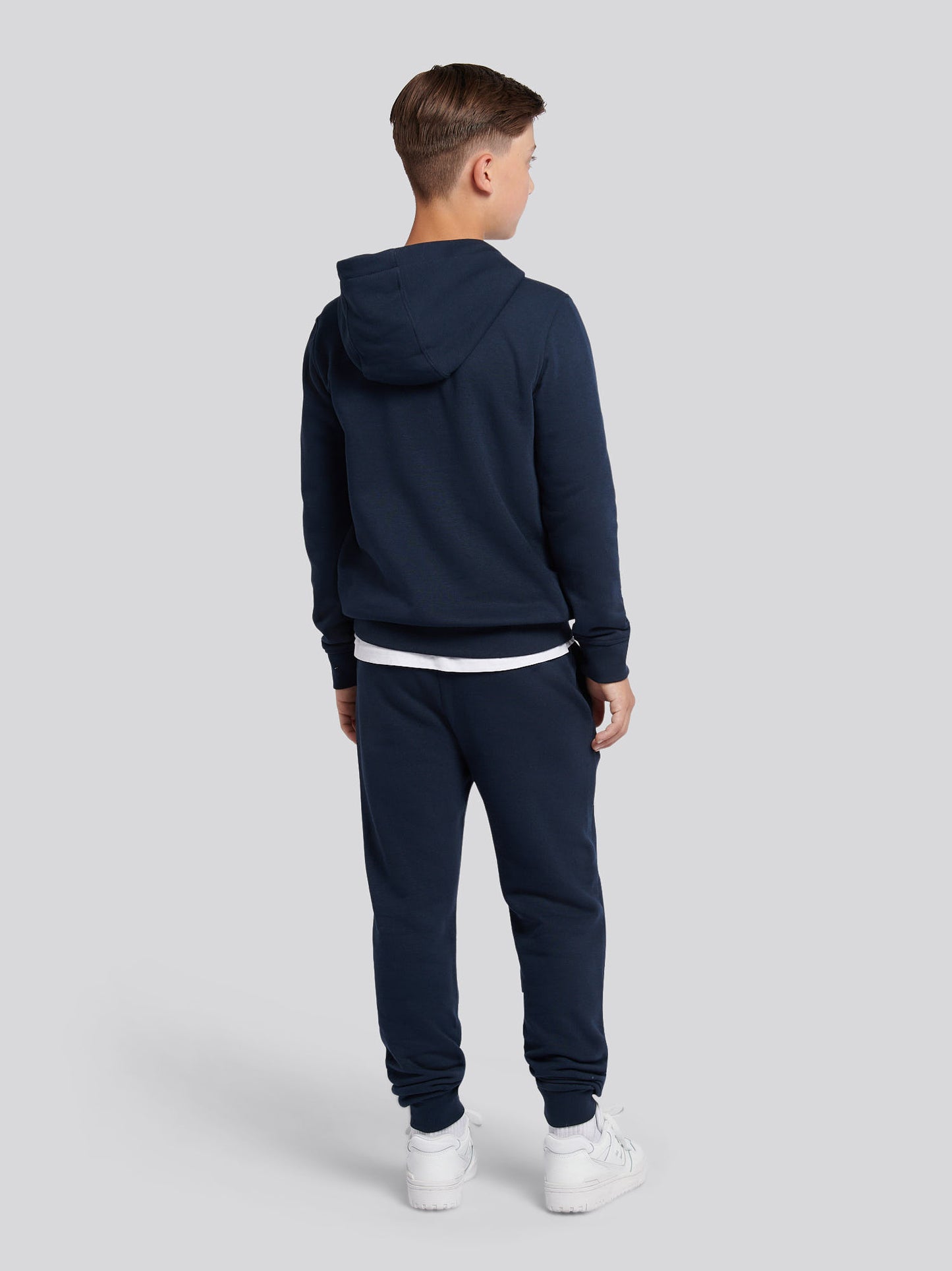 Boys Double Horsemen Hoodie & Jogger Set in Dark Sapphire Navy