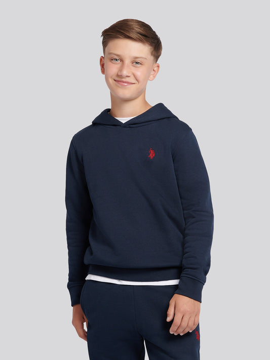 Boys Double Horsemen Hoodie & Jogger Set in Dark Sapphire Navy