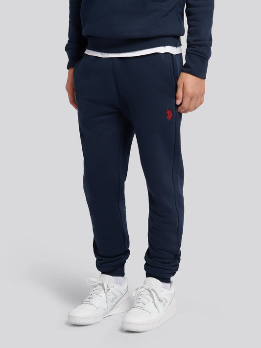Boys Double Horsemen Hoodie & Jogger Set in Dark Sapphire Navy