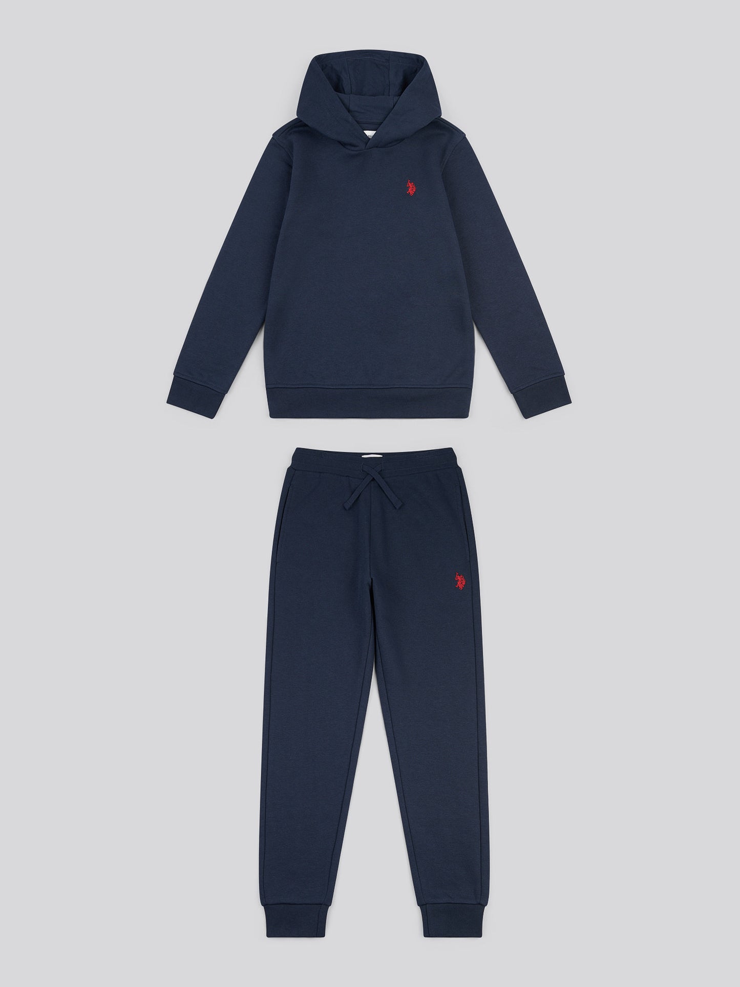 Boys Double Horsemen Hoodie & Jogger Set in Dark Sapphire Navy