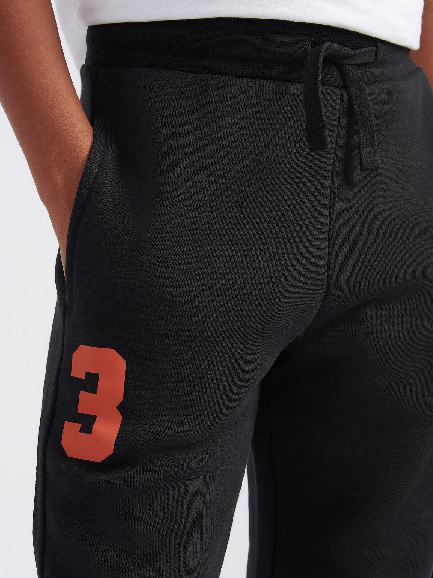 Boys Player 3 Hoodie & Jogger Set in Black