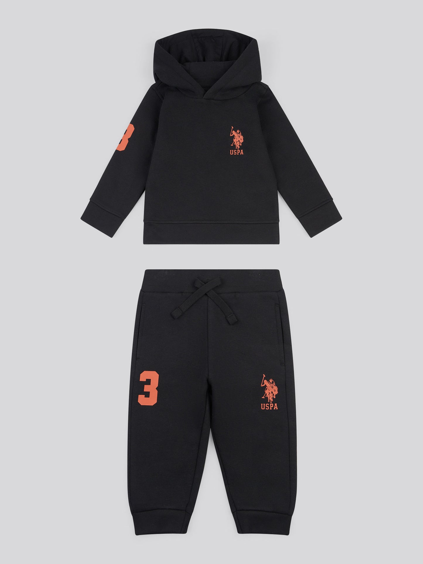 Boys Player 3 Hoodie & Jogger Set in Black