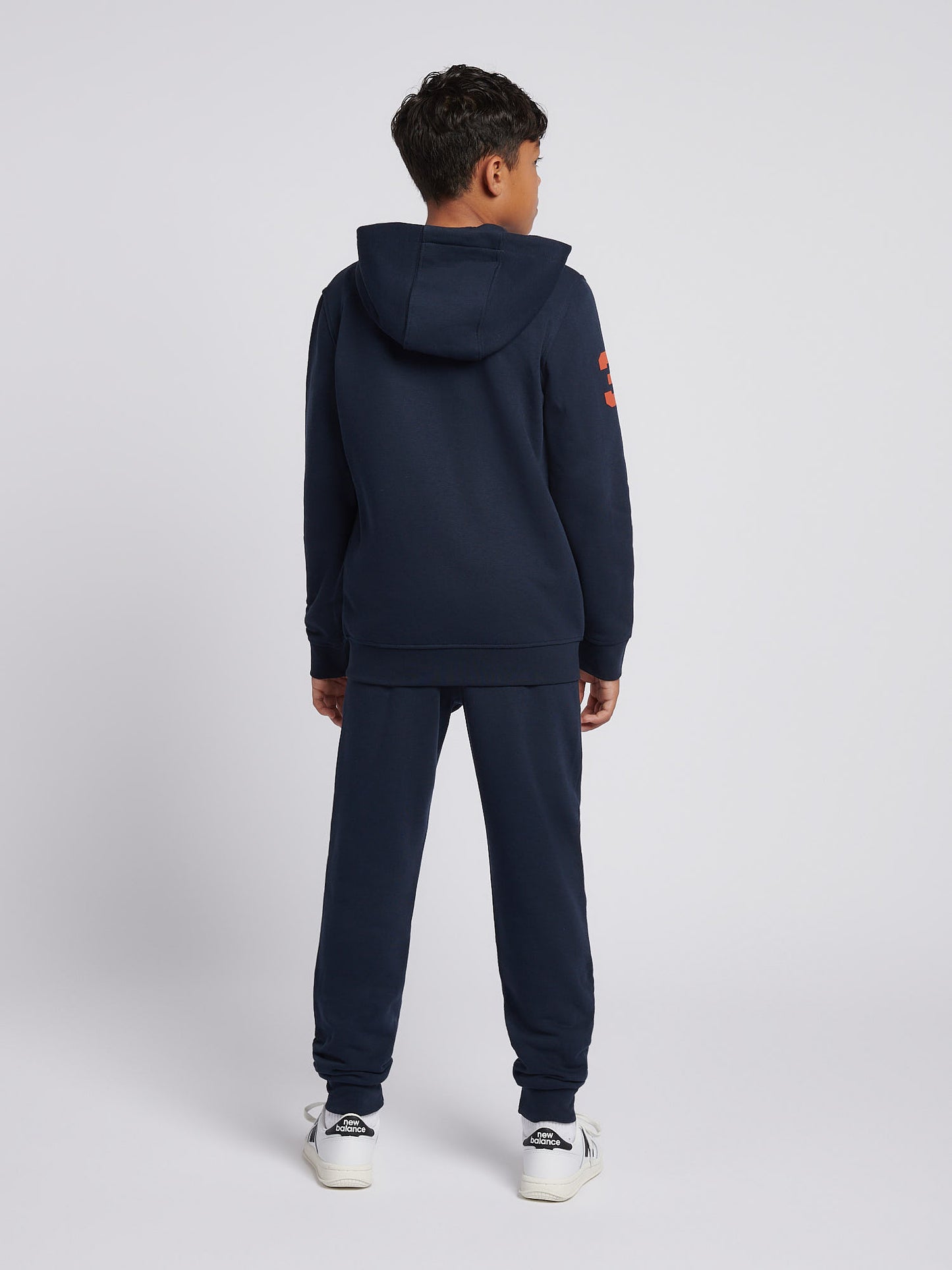 Boys Player 3 Zip Hoodie & Jogger Set in Dark Sapphire Navy