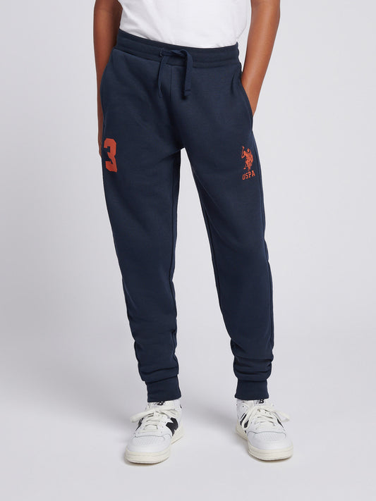 Boys Player 3 Zip Hoodie & Jogger Set in Dark Sapphire Navy