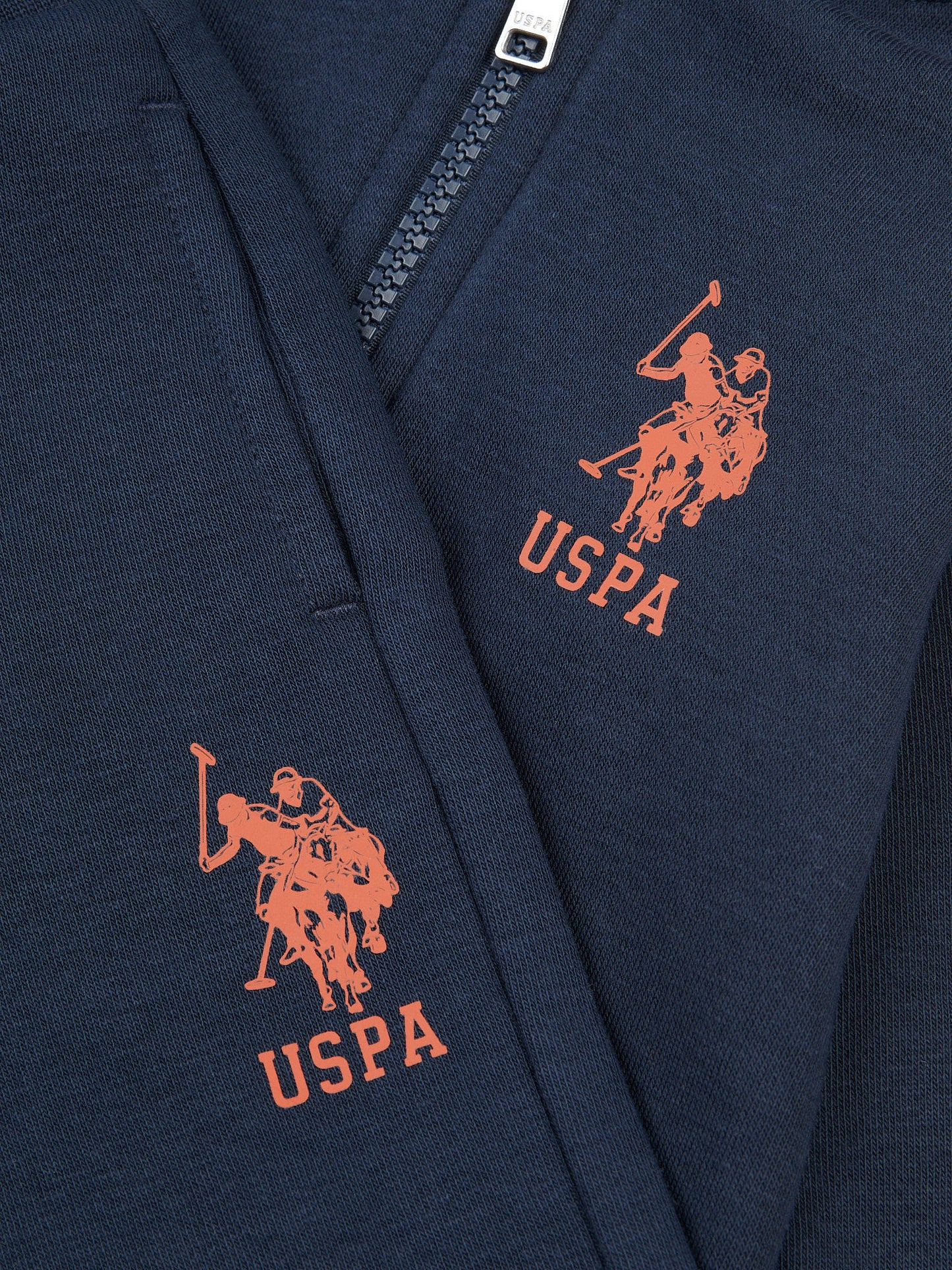 Boys Player 3 Zip Hoodie & Jogger Set in Dark Sapphire Navy