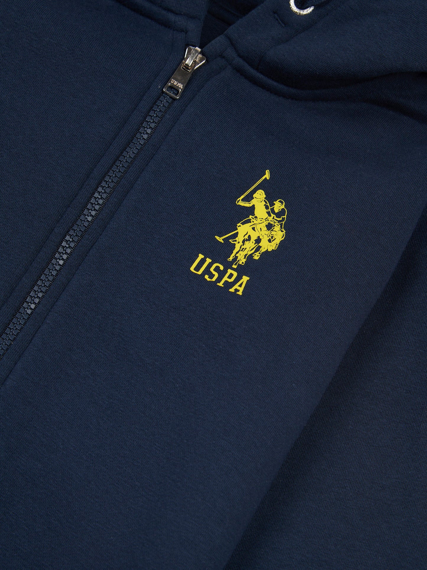 Boys Player 3 Zip Hoodie & Jogger Set in Dark Sapphire Navy / Empire Yellow DHM